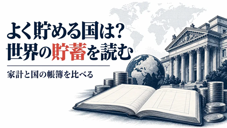 『よく貯める国』はどこ？ 国の貯蓄率と家計の貯金の違い