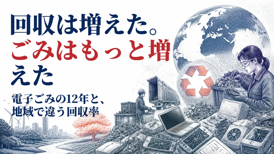 電子ごみの回収は増えたのに、なぜ追い付かない？ 世界の12年と地域差を読む
