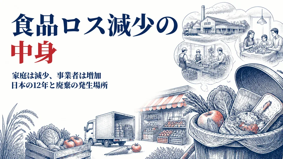 食品ロスは減ったのに、事業者分は増えた？ 日本の家庭と流通を12年の記録で読む