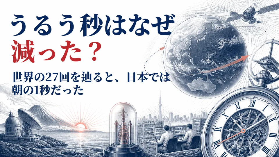 うるう秒はなぜ減った？ 世界の27回と、日本では朝に増える1秒を読む