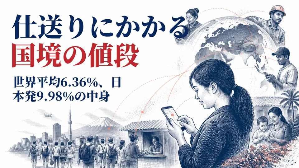 海外送金の費用は下がった？ 世界の16年と日本発の「約１割」を読む
